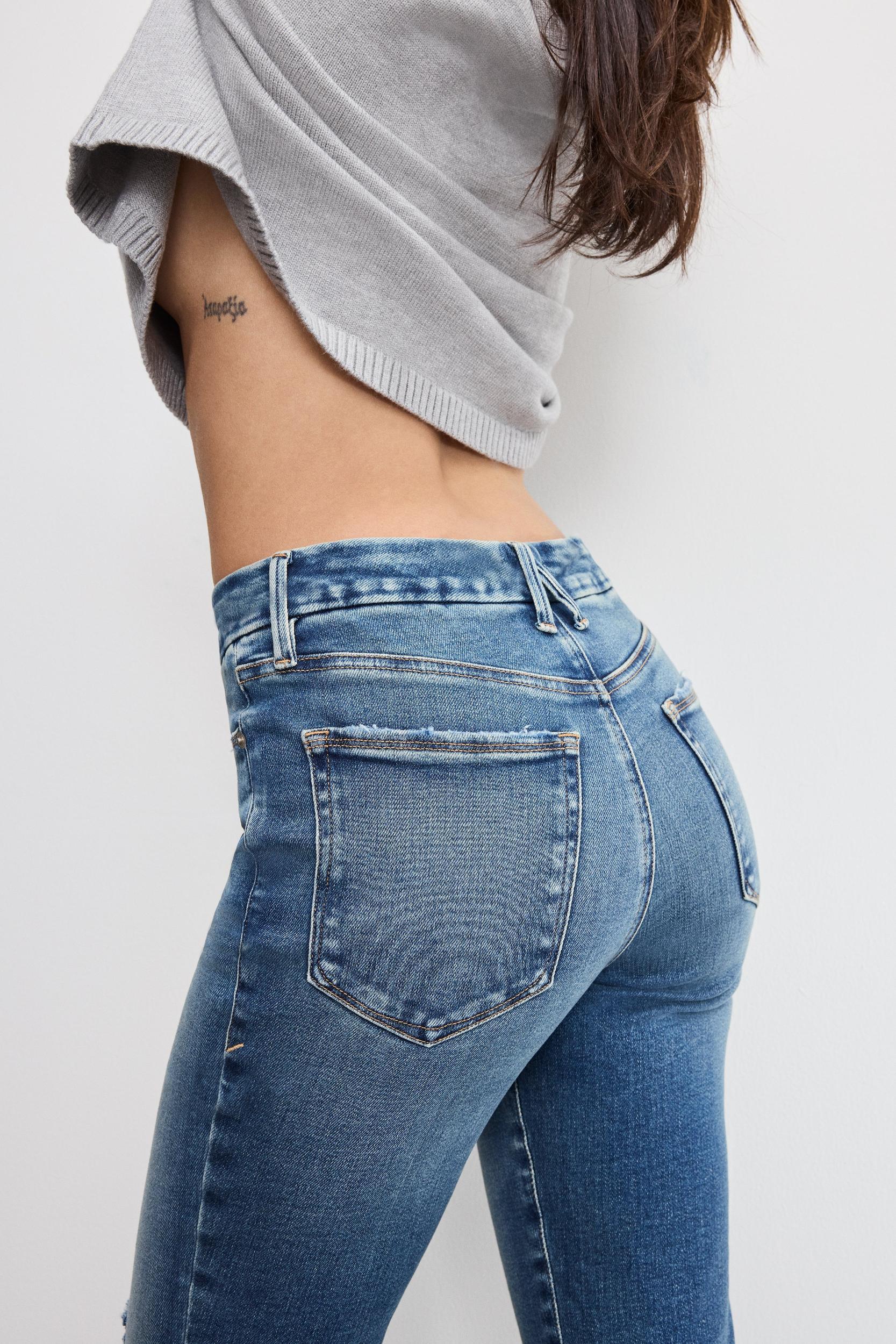 SOFT TECH GOOD LEGS STRAIGHT JEANS | INDIGO1077 Product Image