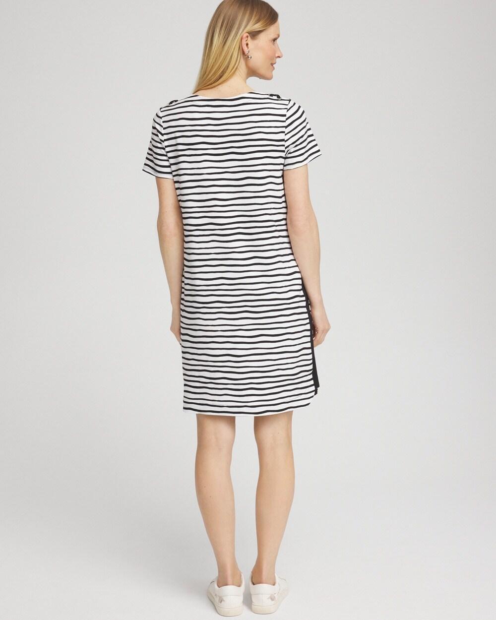 Zenergy® UPF Lace-Up Stripe Dress Product Image