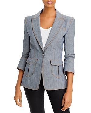Womens Louisa Gathered Sleeve Jacket Size 0 Product Image