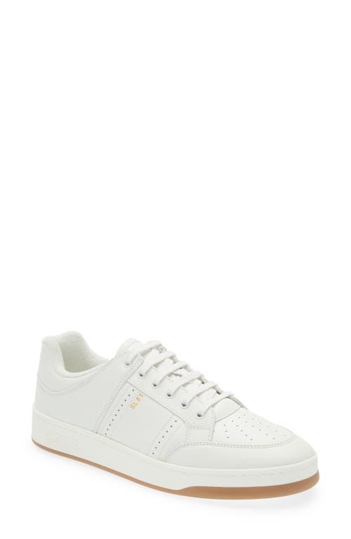 Mens SL61 Perforated Leather Low-Top Sneakers Product Image