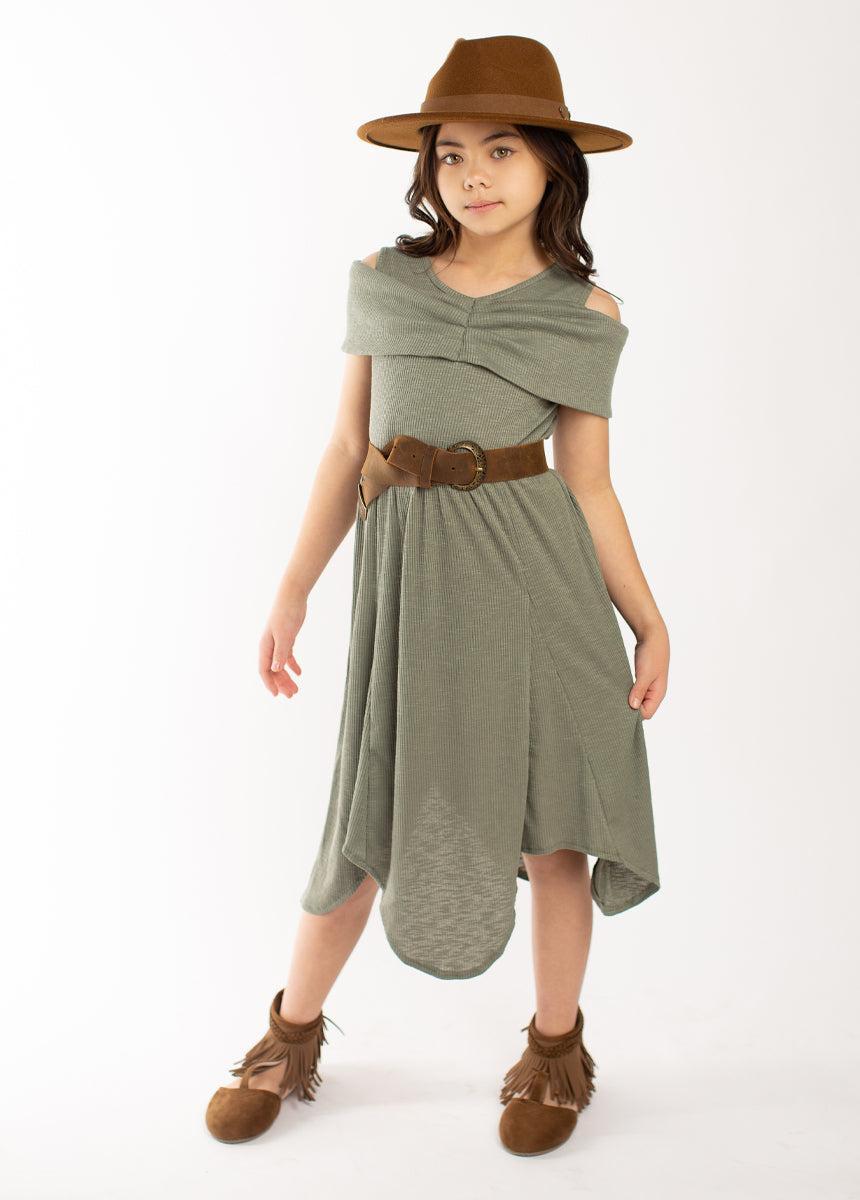 Medora Dress in Agave Girls Product Image