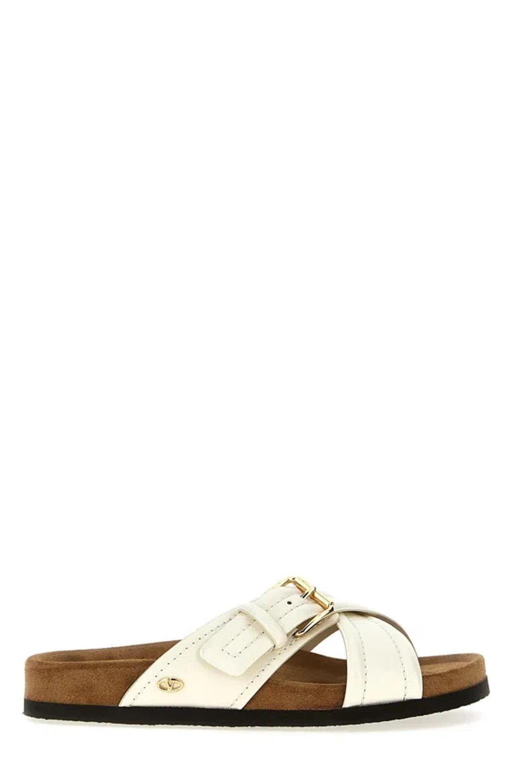 VALENTINO GARAVANI Fussfriend Flip-flops In White Product Image