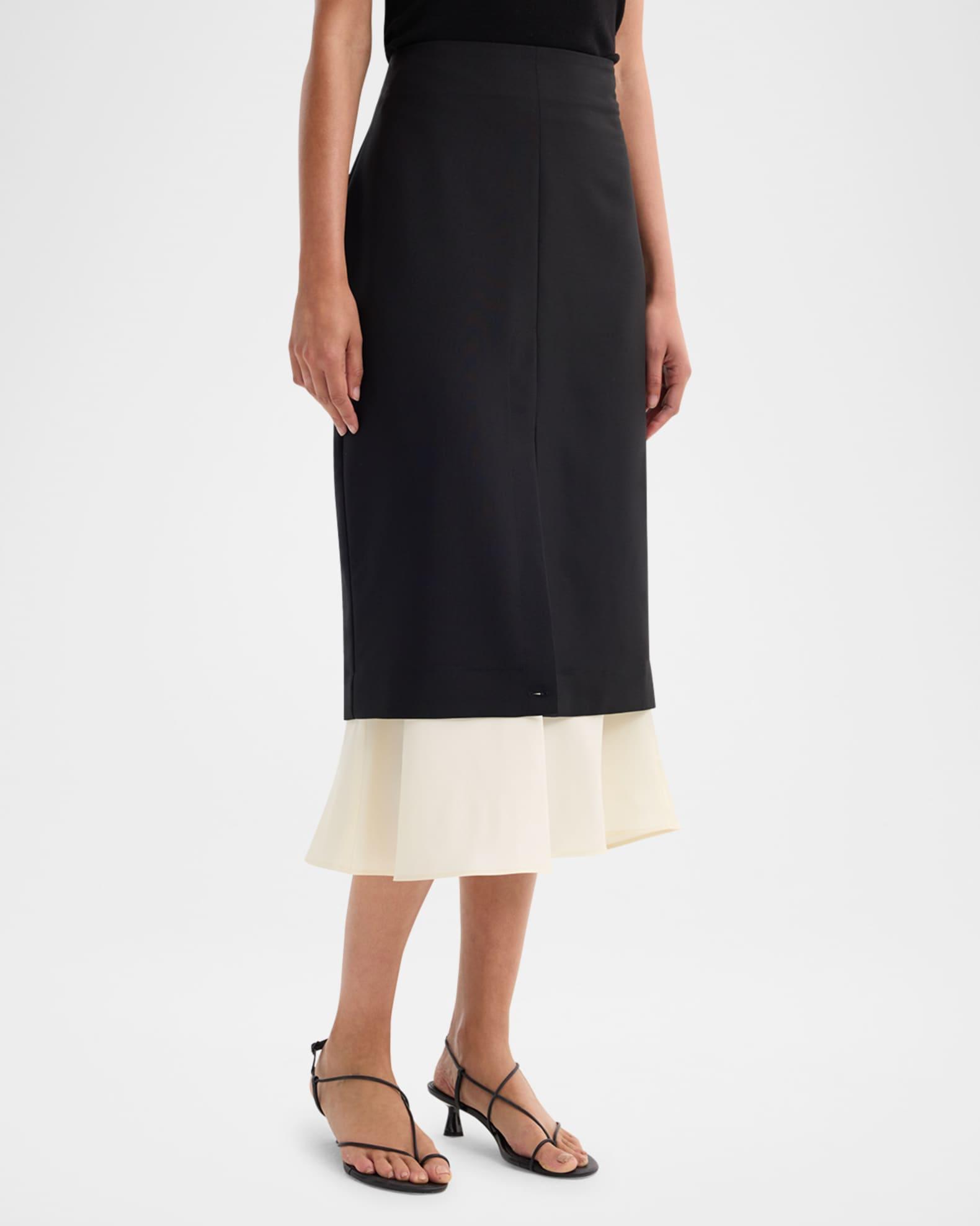 Contrast Upside Down Skirt Product Image