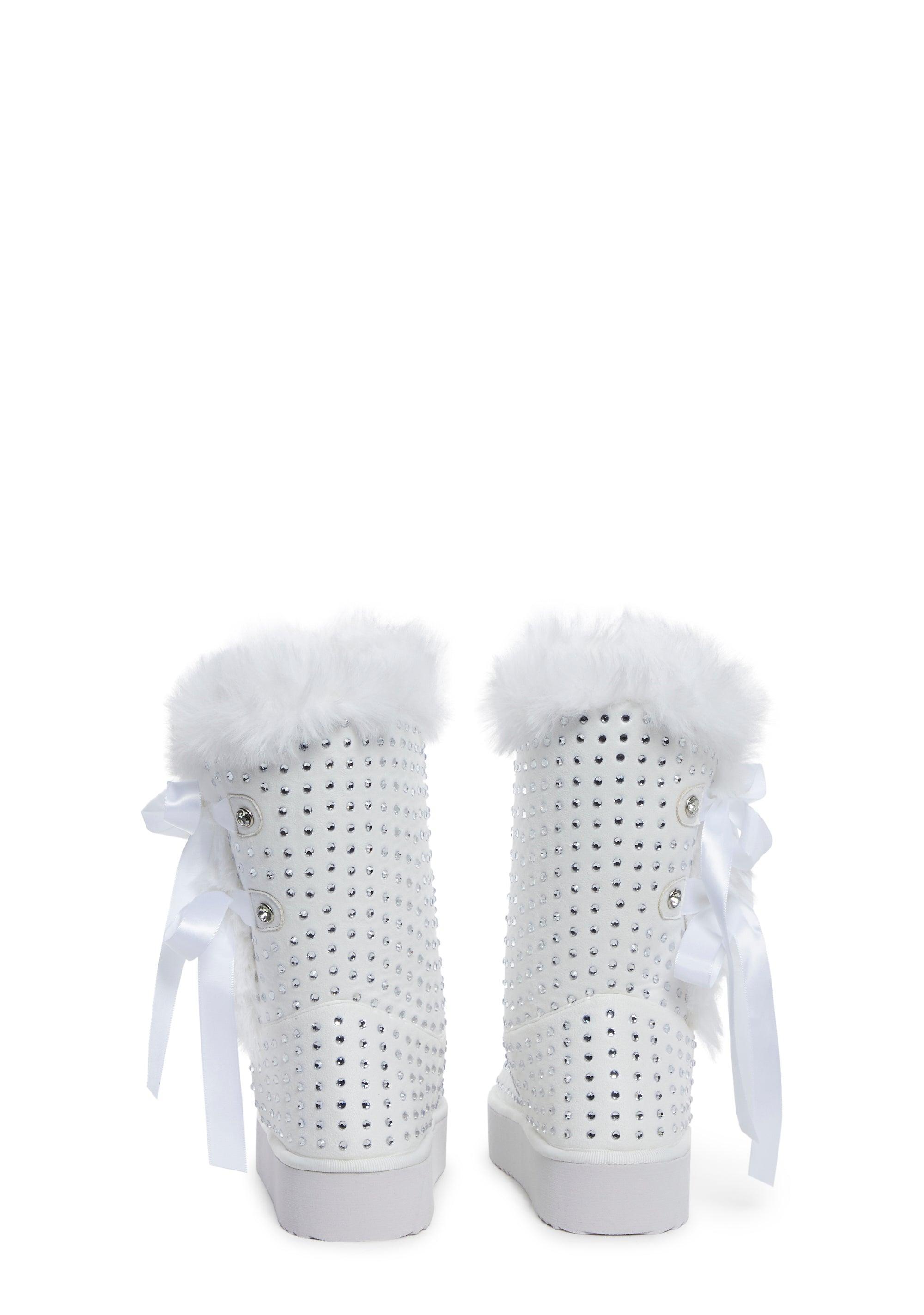 Snowflake Cadet Rhinestone Booties Baby Product Image