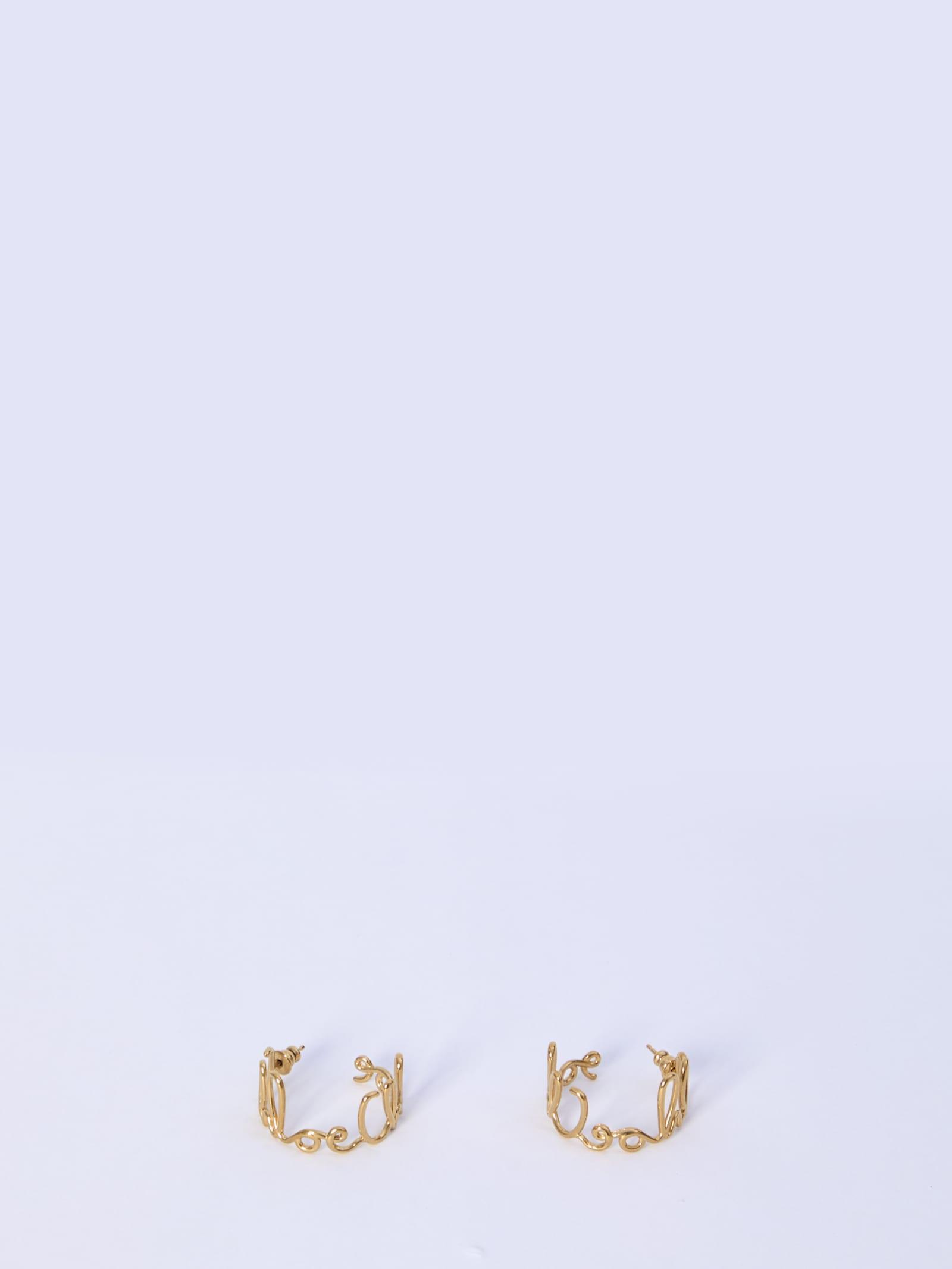 CHLOÉ Iconic Hoop Earrings In Gold Product Image