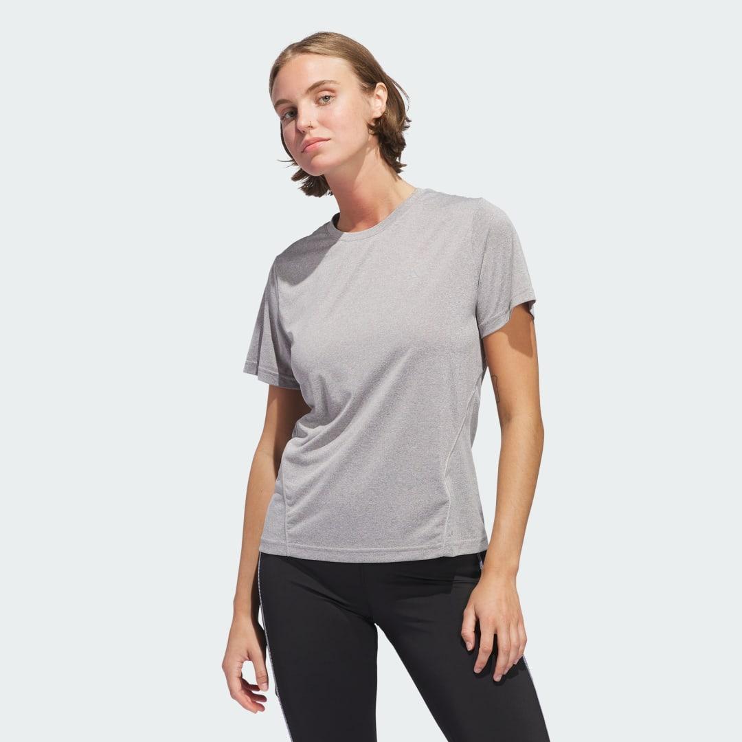 adidas Designed for Training Tee Medium Grey Heather XL Womens Product Image