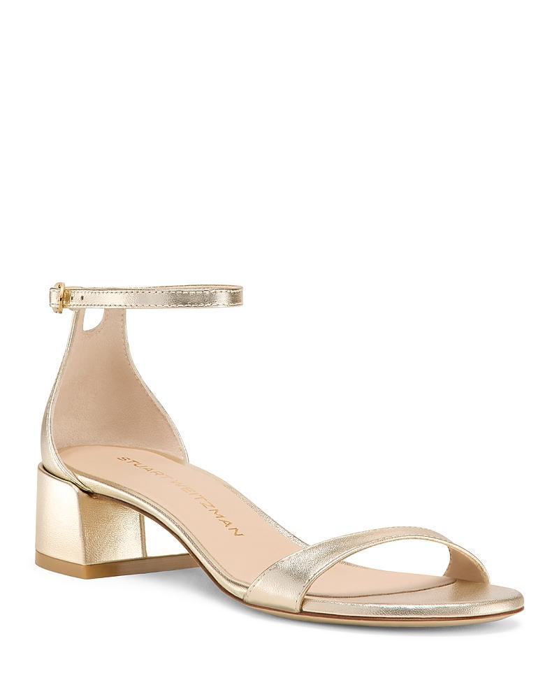Stuart Weitzman Womens Nudist Block Heel Sandals Product Image