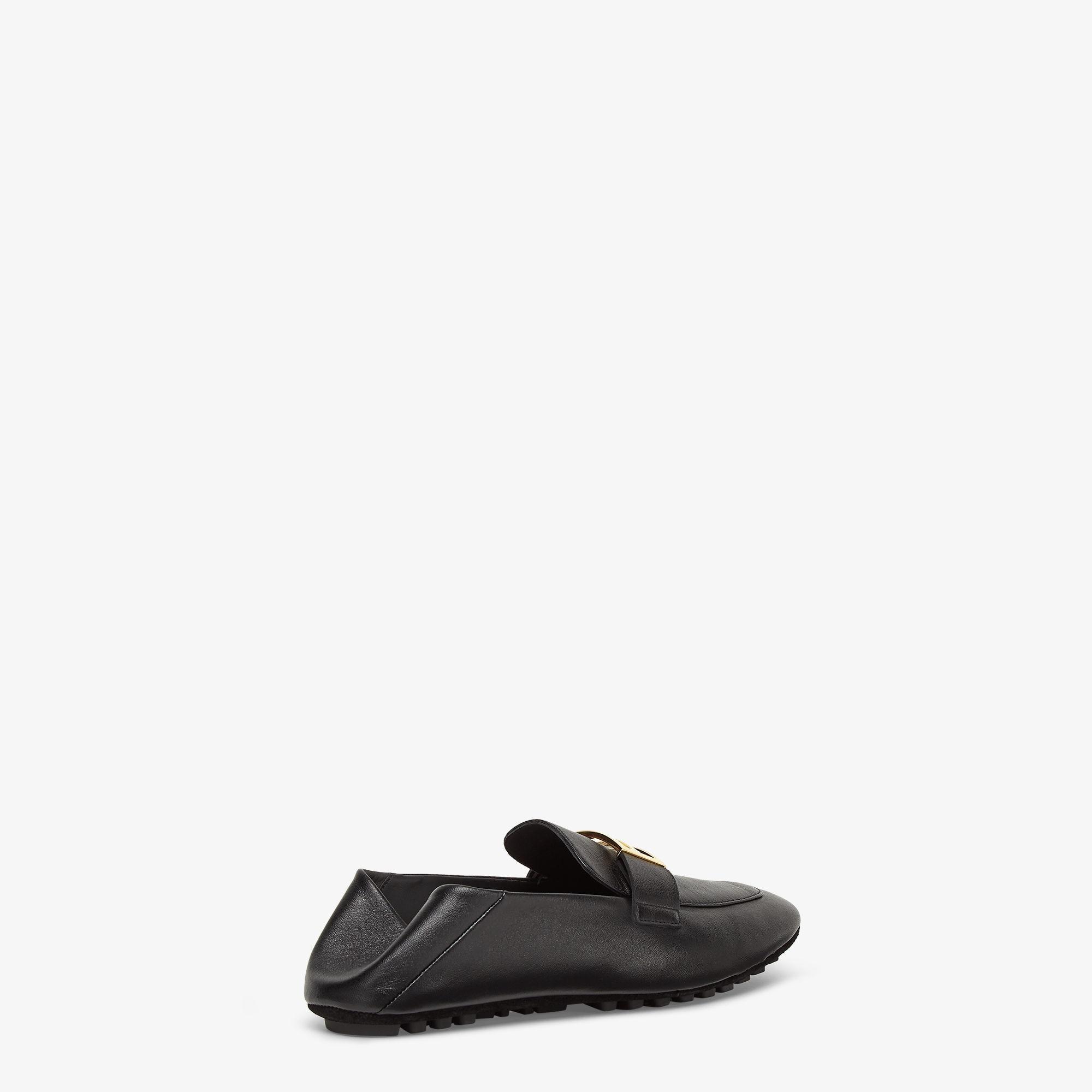 BaguetteBlack leather loafers Product Image