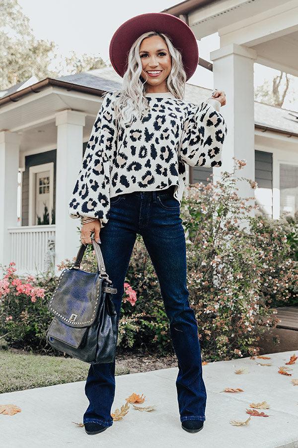 Bundled Up In Brighton Leopard Sweater Product Image