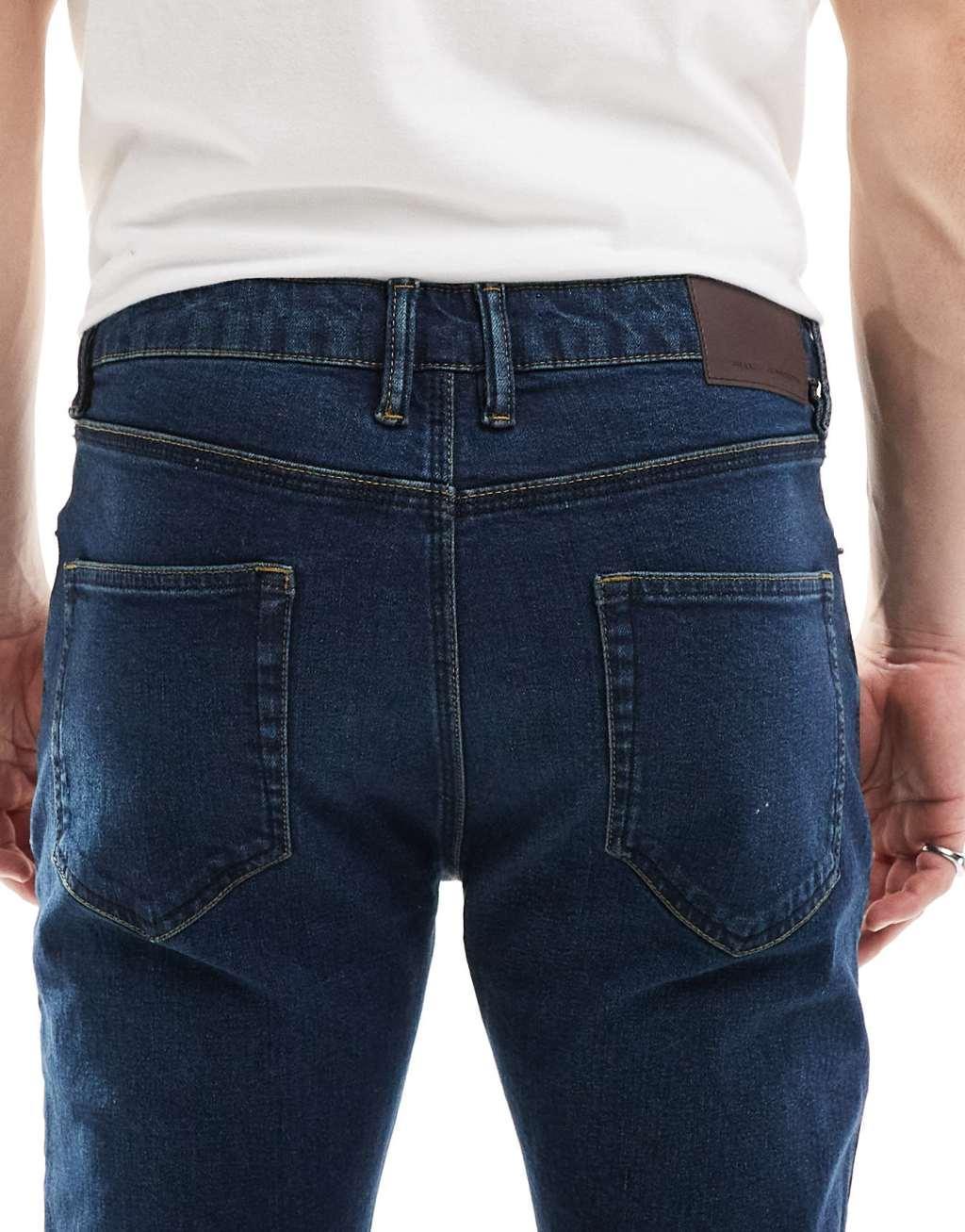 French Connection skinny fit jeans in dark indigo Product Image