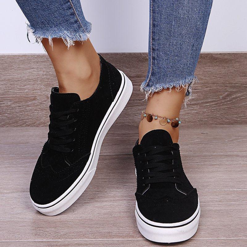 Suede Lace-Up Sneakers Product Image