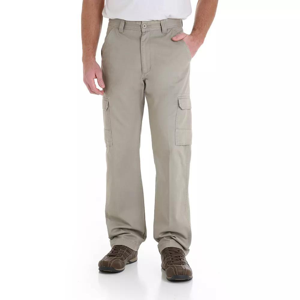 Men's Wrangler Twill Cargo Pants, Size: 34X34, Burlap Product Image