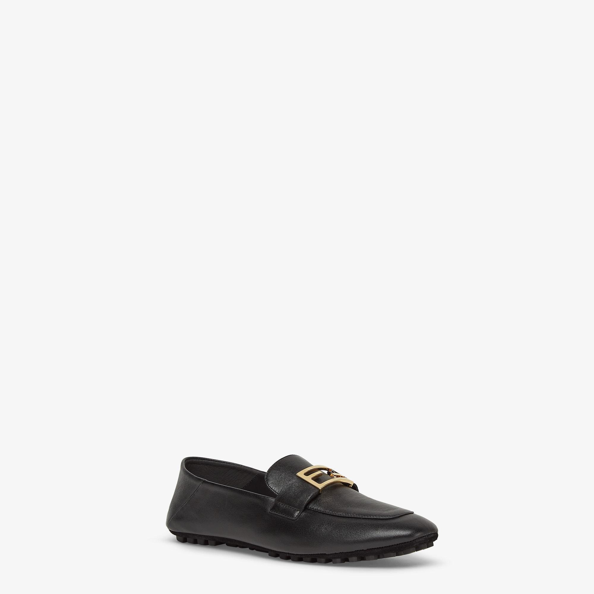 BaguetteBlack leather loafers Product Image