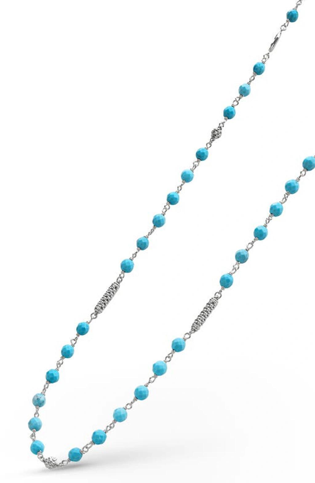 LAGOS Caviar Icon Turquoise Bead Necklace Product Image