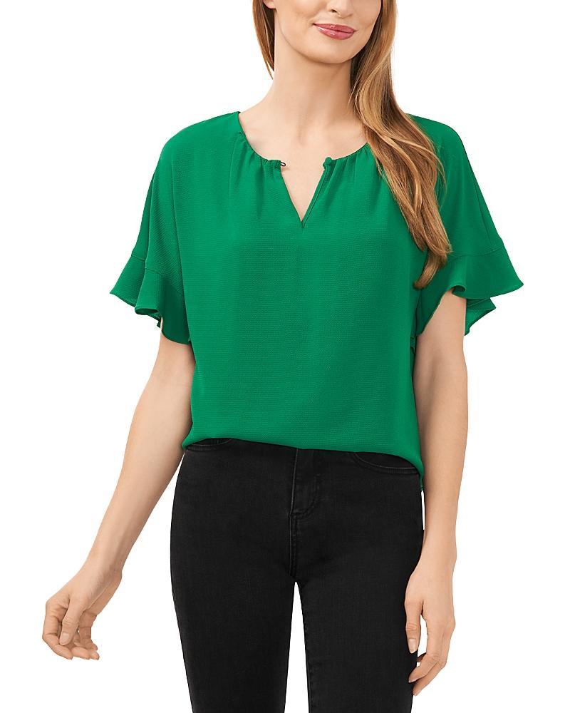 CeCe Ruffle Sleeve Drop Shoulder Blouse Product Image