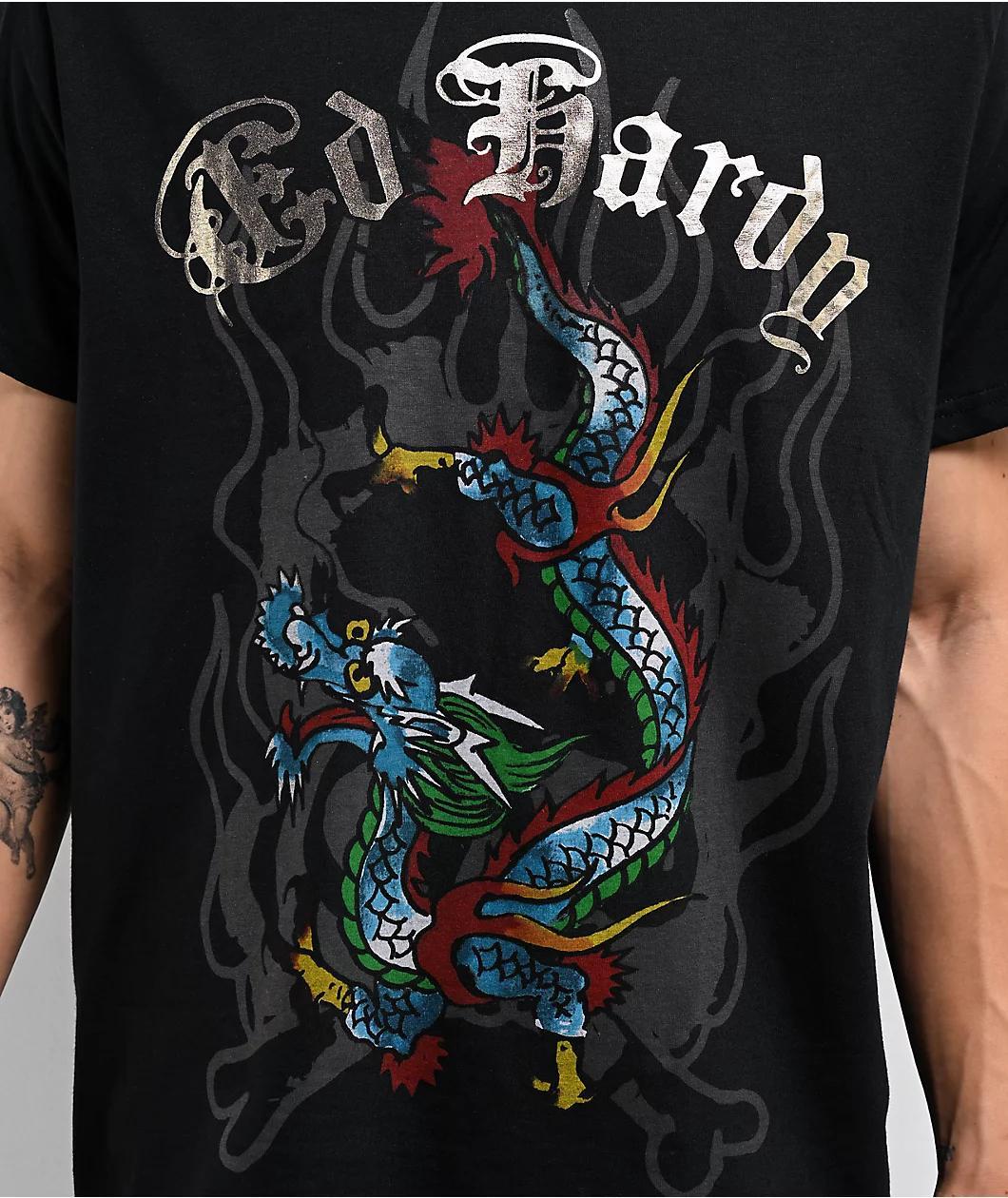 Ed Hardy Dragon Black T-Shirt Product Image