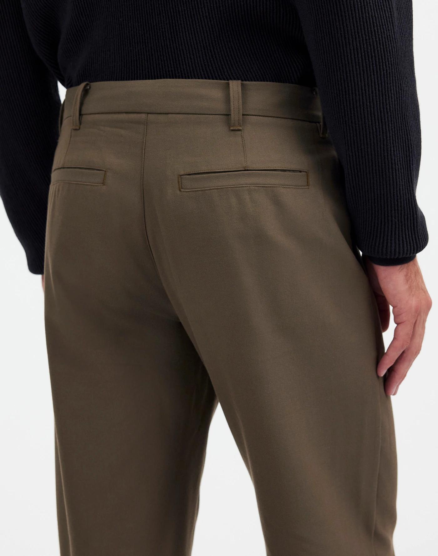 Cotton-Wool Blend Trousers Product Image