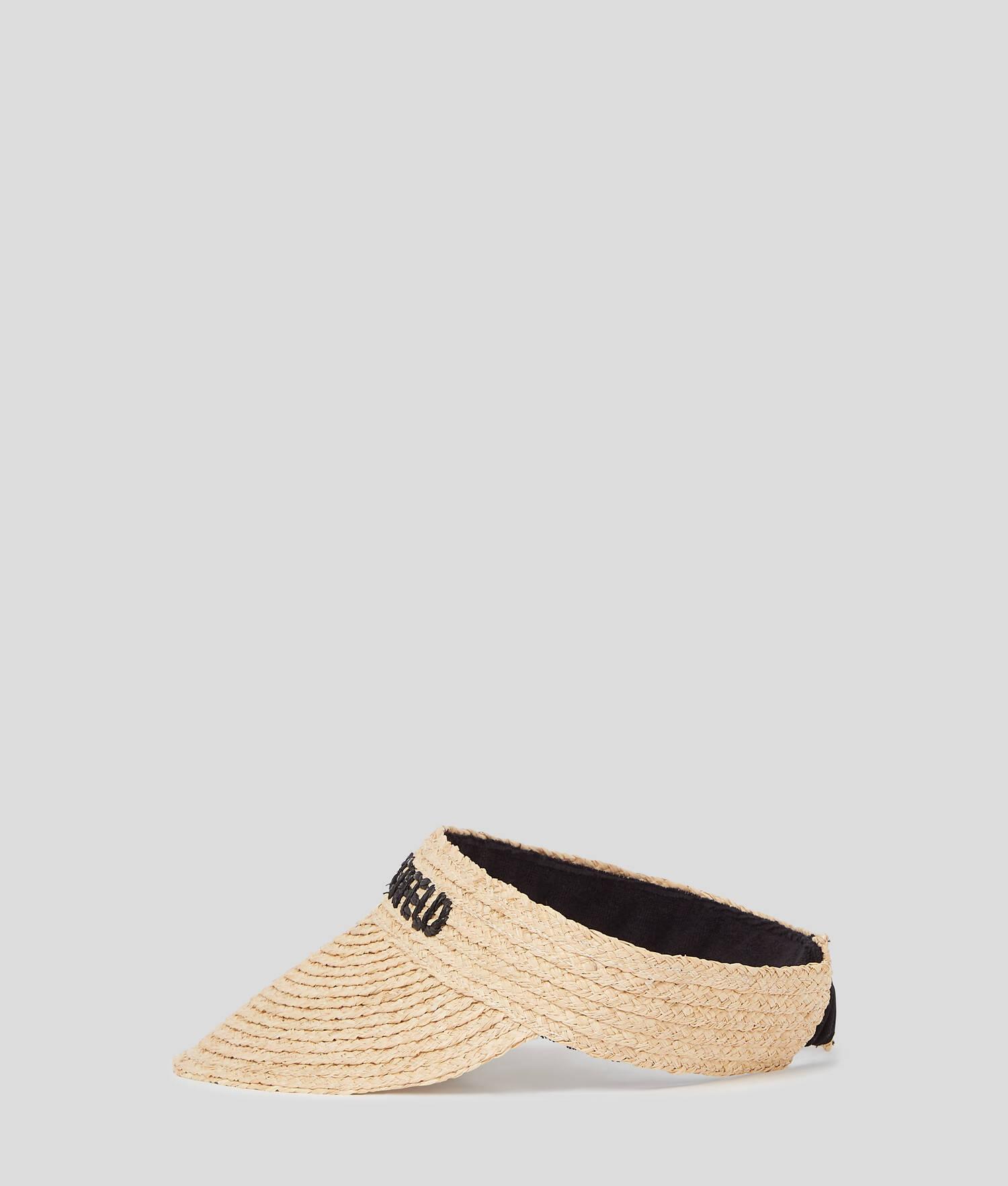 KARL LOGO RAFFIA BEACH VISOR Product Image