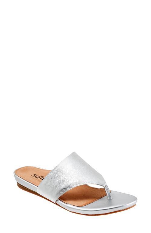 SoftWalk Chandler Leather Thong Sandals Product Image