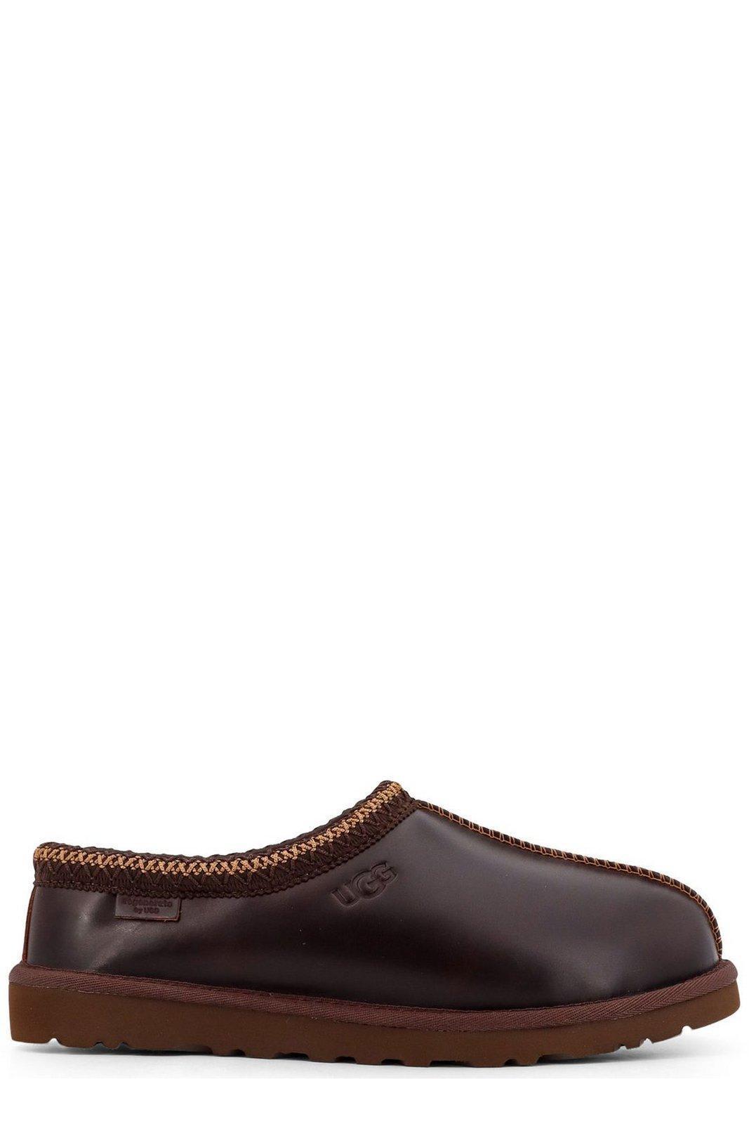 UGG Tasman Regen Leather Slippers Ironwood In Brown Product Image