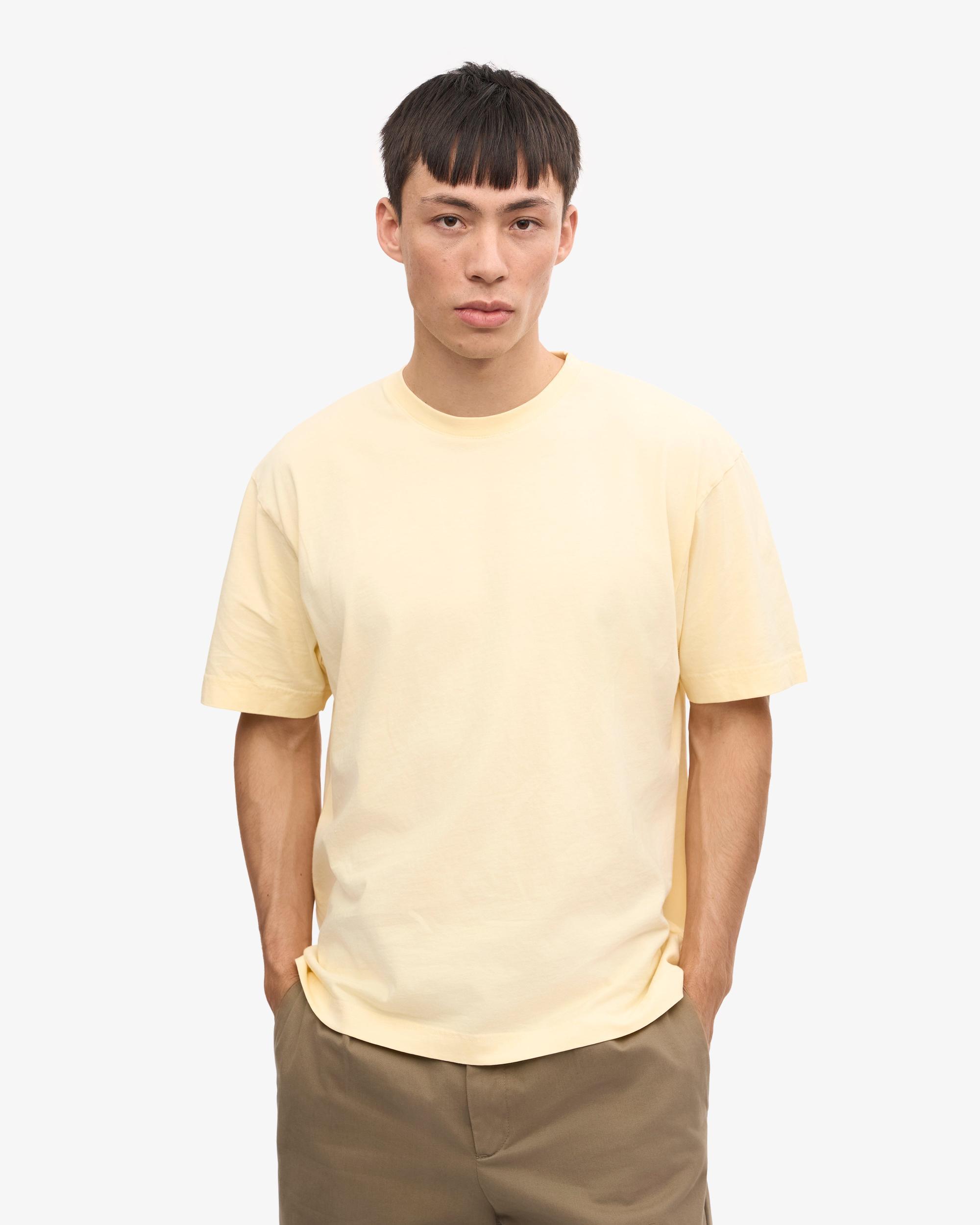 Oversized Organic T-Shirt - Soft Yellow Product Image