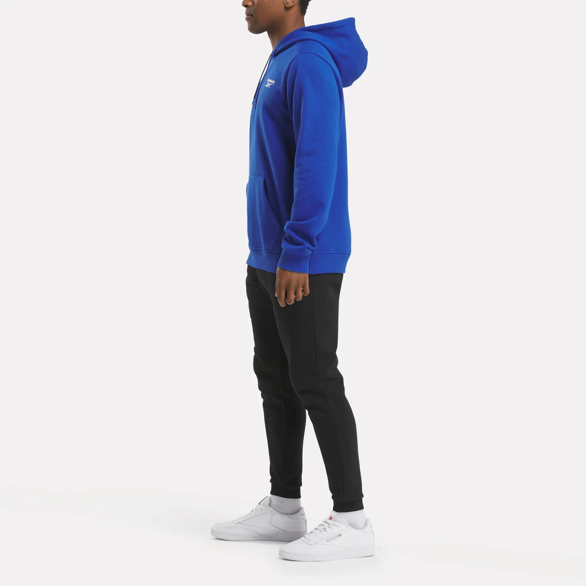 Men's Reebok Identity Small Logo Fleece Hoodie Male Product Image