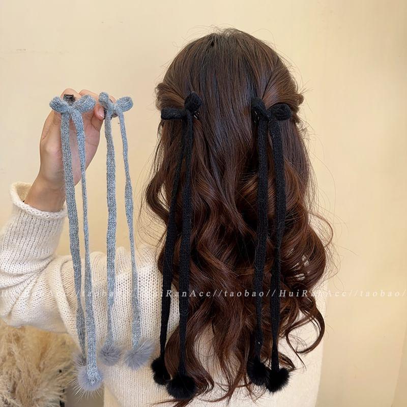 Ribbon Long Hair Claw Set Product Image