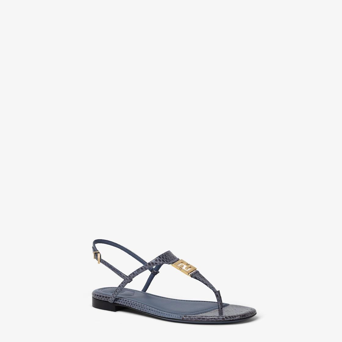 Fendi FFoldBlue ayers thong sandals Product Image