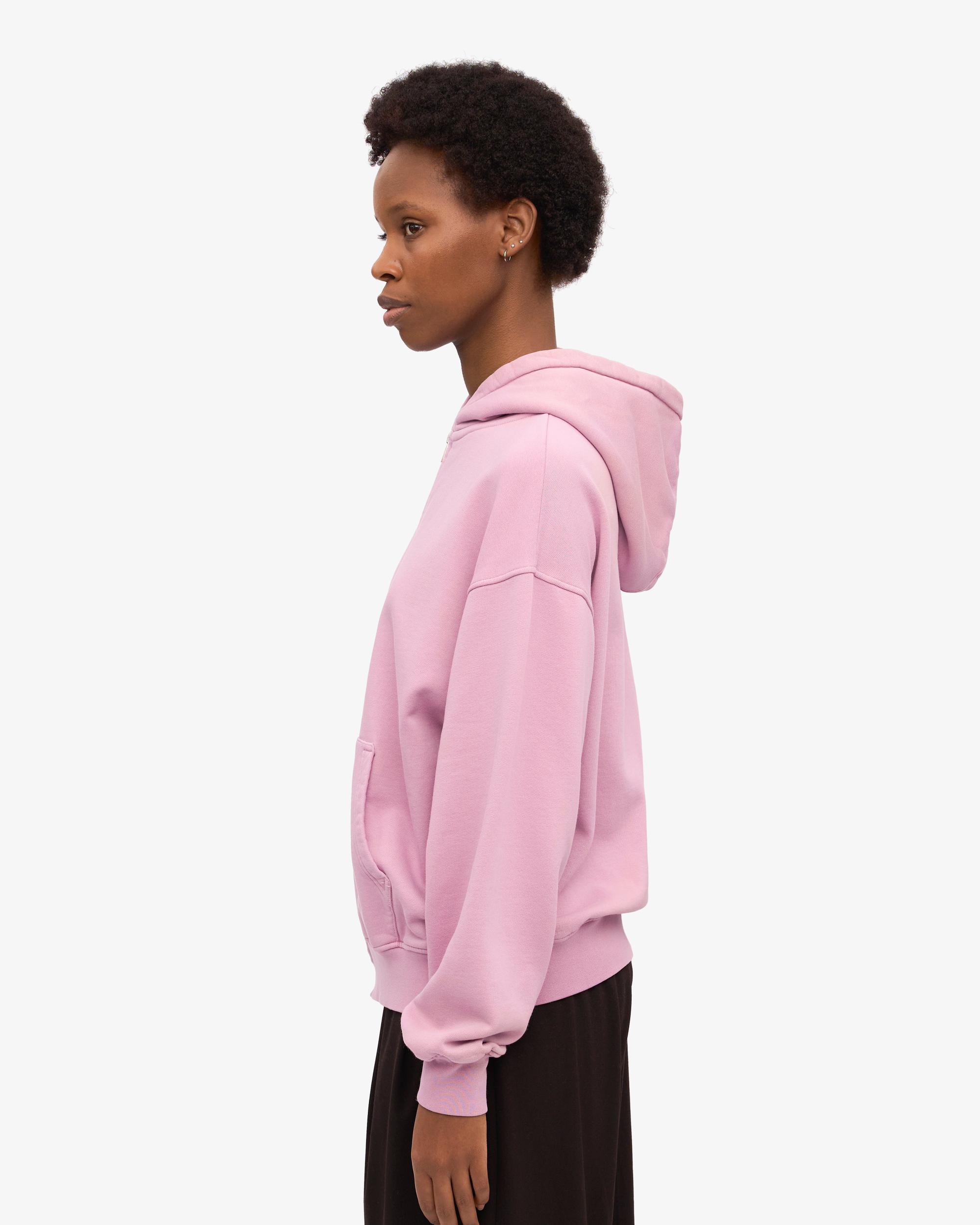 Organic Oversized Zip Hood - Pacific Blue Product Image