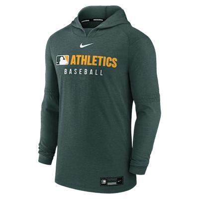 Athletics Authentic Collection Men's Nike Dri-FIT MLB Pullover Hoodie Product Image