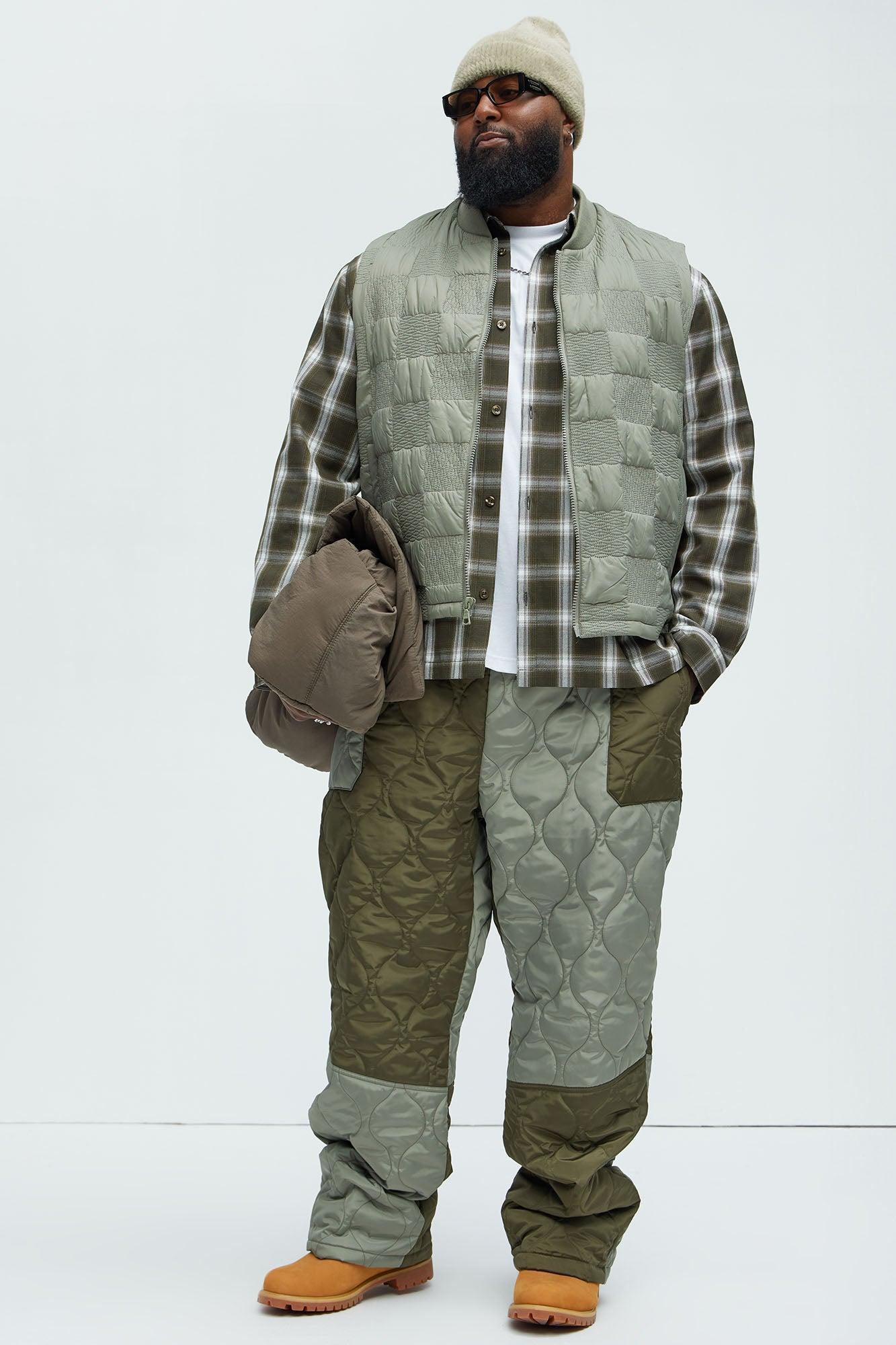 Easton Quilted Vest - Olive Product Image