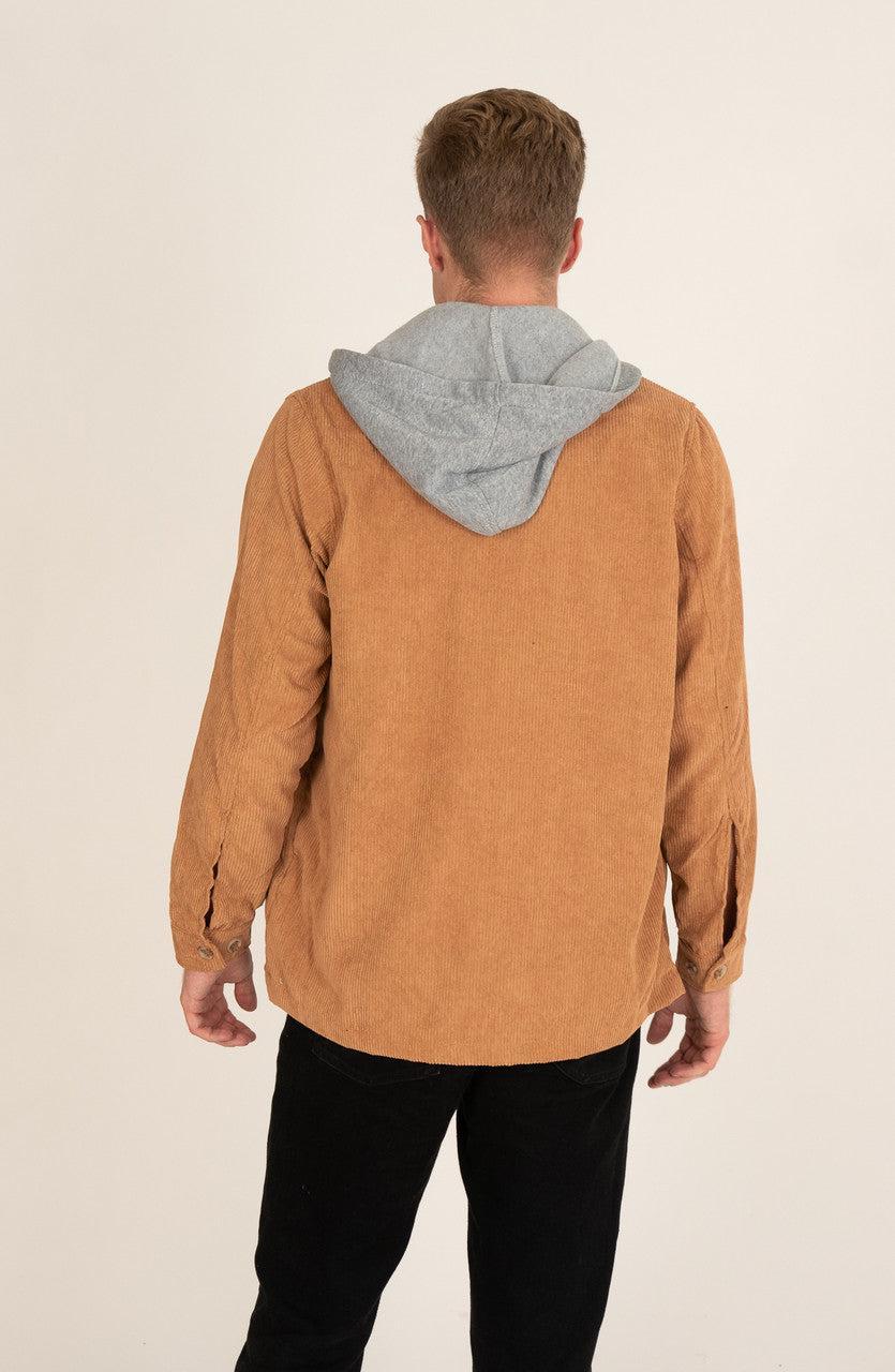 Hooded Corduroy Shacket Product Image