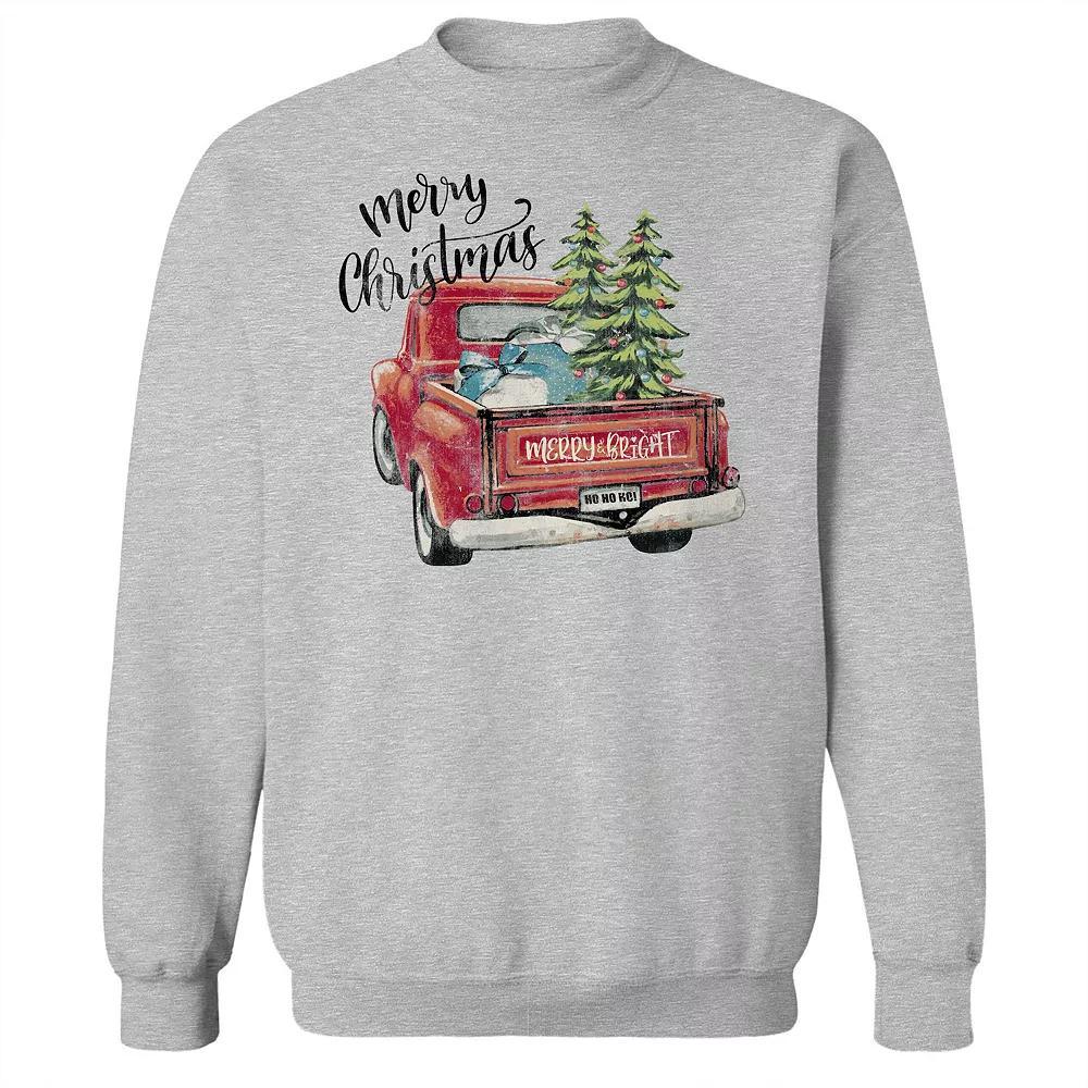 Men's Merry Christmas Fleece Sweatshirt,  Product Image