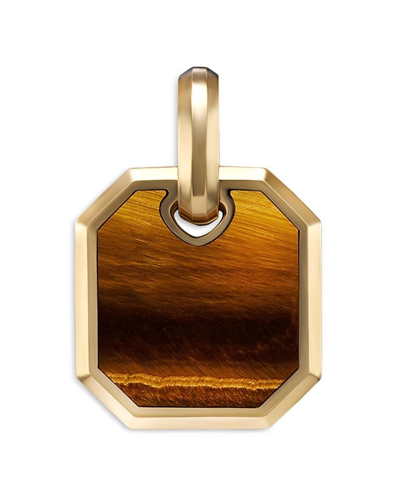 Men's Roman Pendant with Gemstone in 18K Gold Product Image