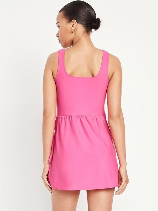 Side-Tie Swim Dress Product Image