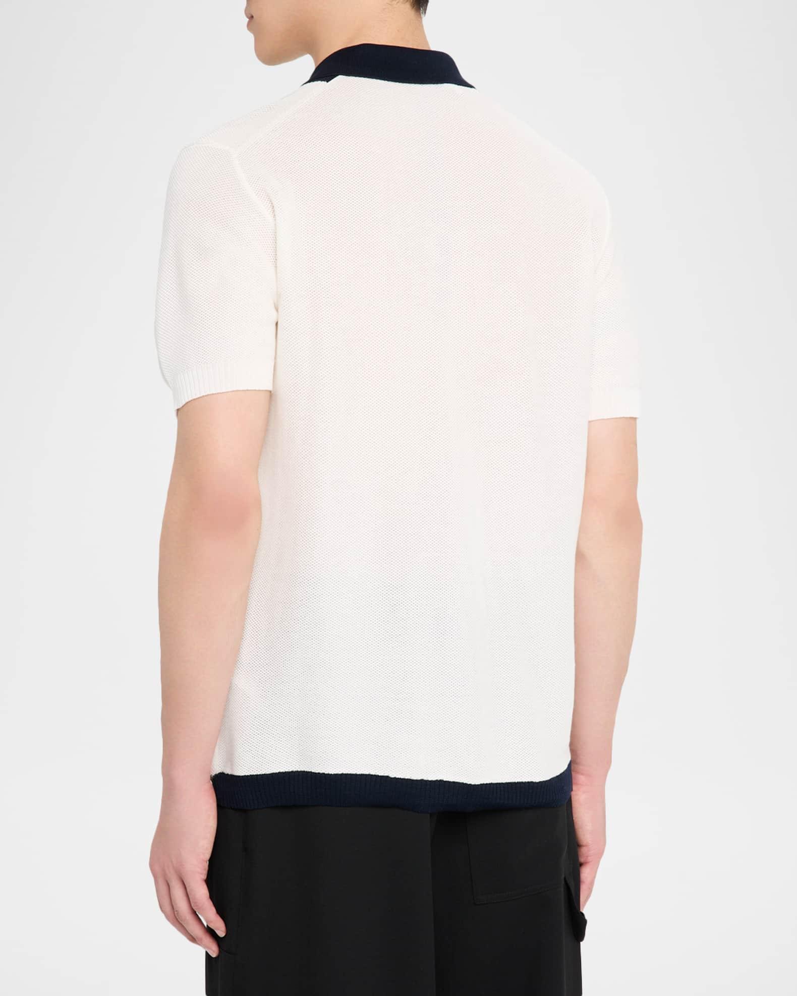 Men's Classic-Fit Pique Knit Short-Sleeve Shirt Product Image