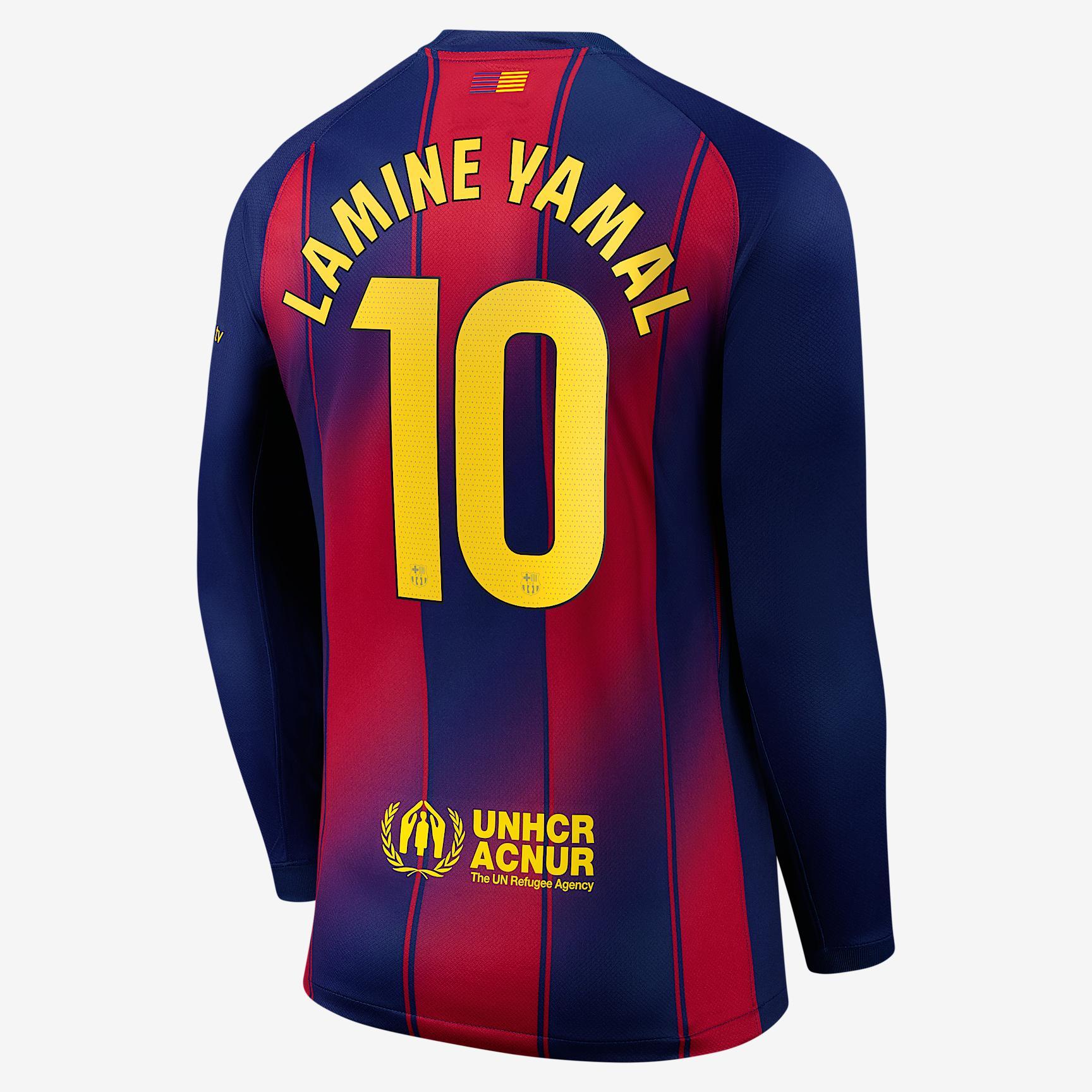 Lamine Yamal Barcelona 2025/26 Stadium Home Men's Nike Dri-FIT Soccer Jersey Product Image