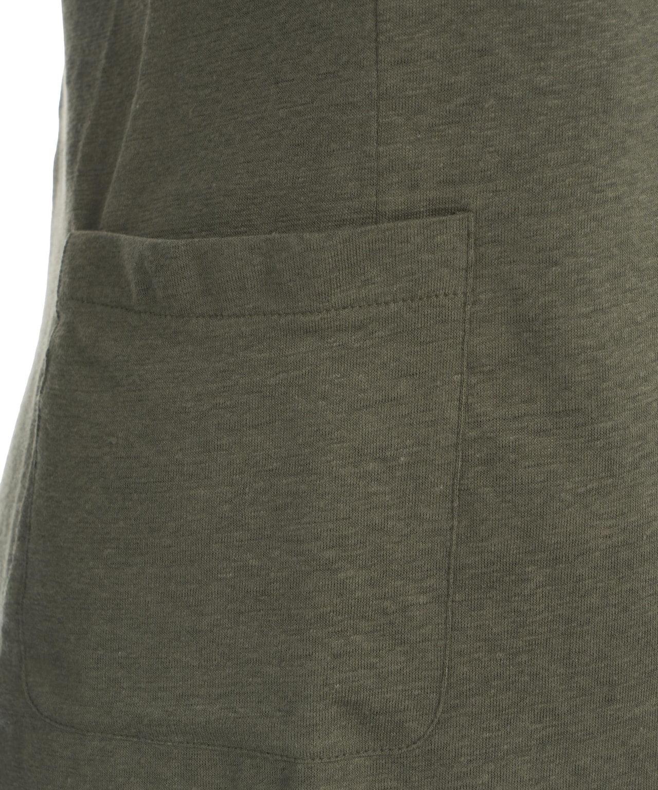 Single-breasted linen-blend blazer Product Image