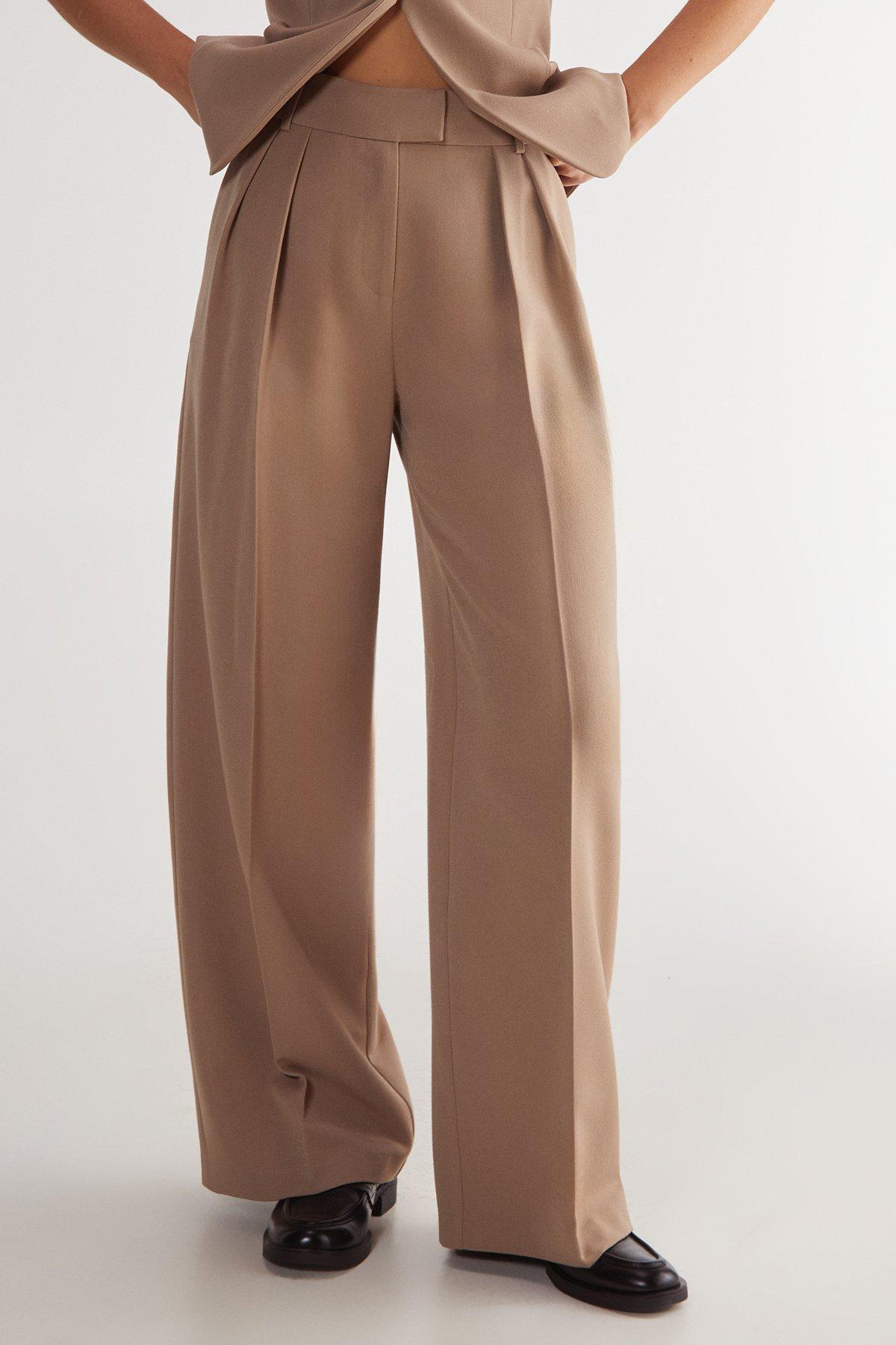 Essentials Pleat Front Tailored Straight Leg Trousers Product Image