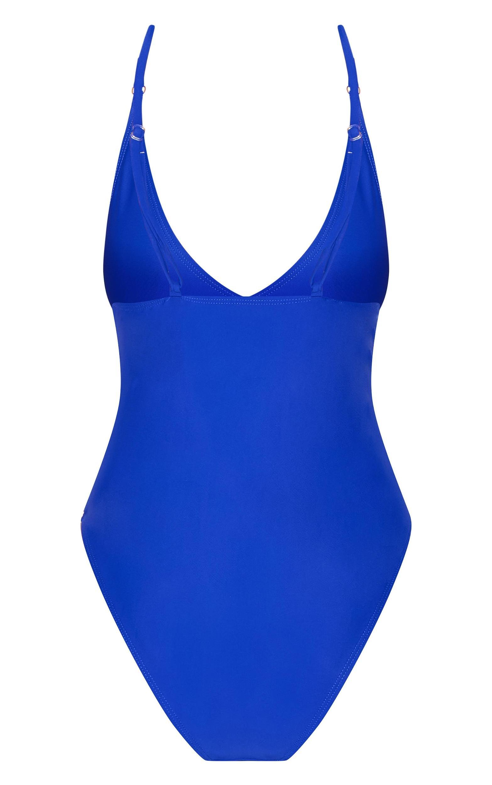 Cobalt Low Scoop Basic Swimsuit Product Image