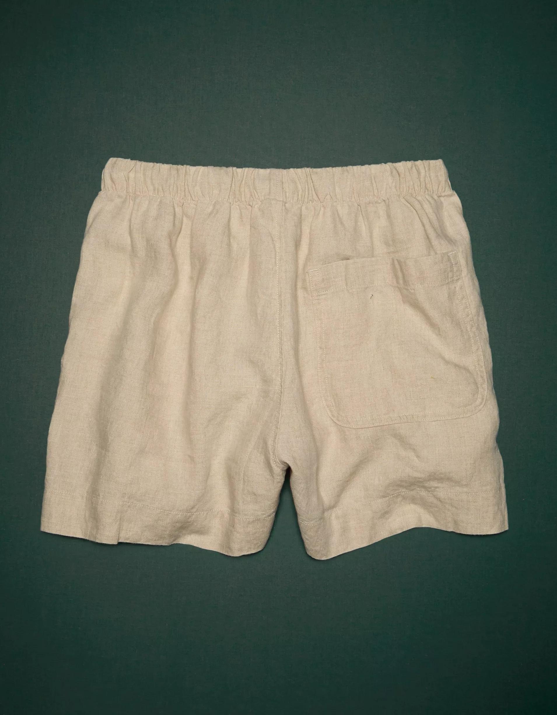 AE77 Premium Linen Pull-On Short Product Image
