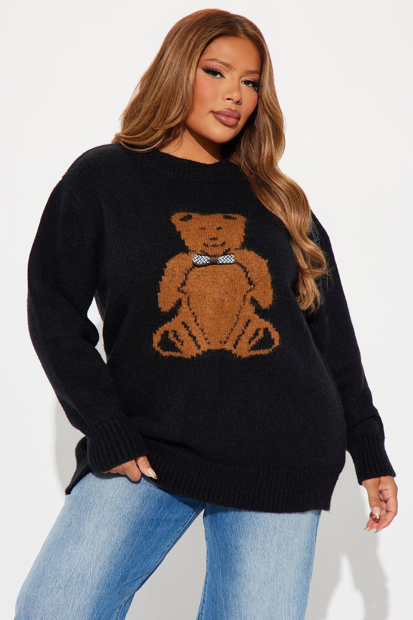 Boss Bear Sweater - Black/Brown Product Image