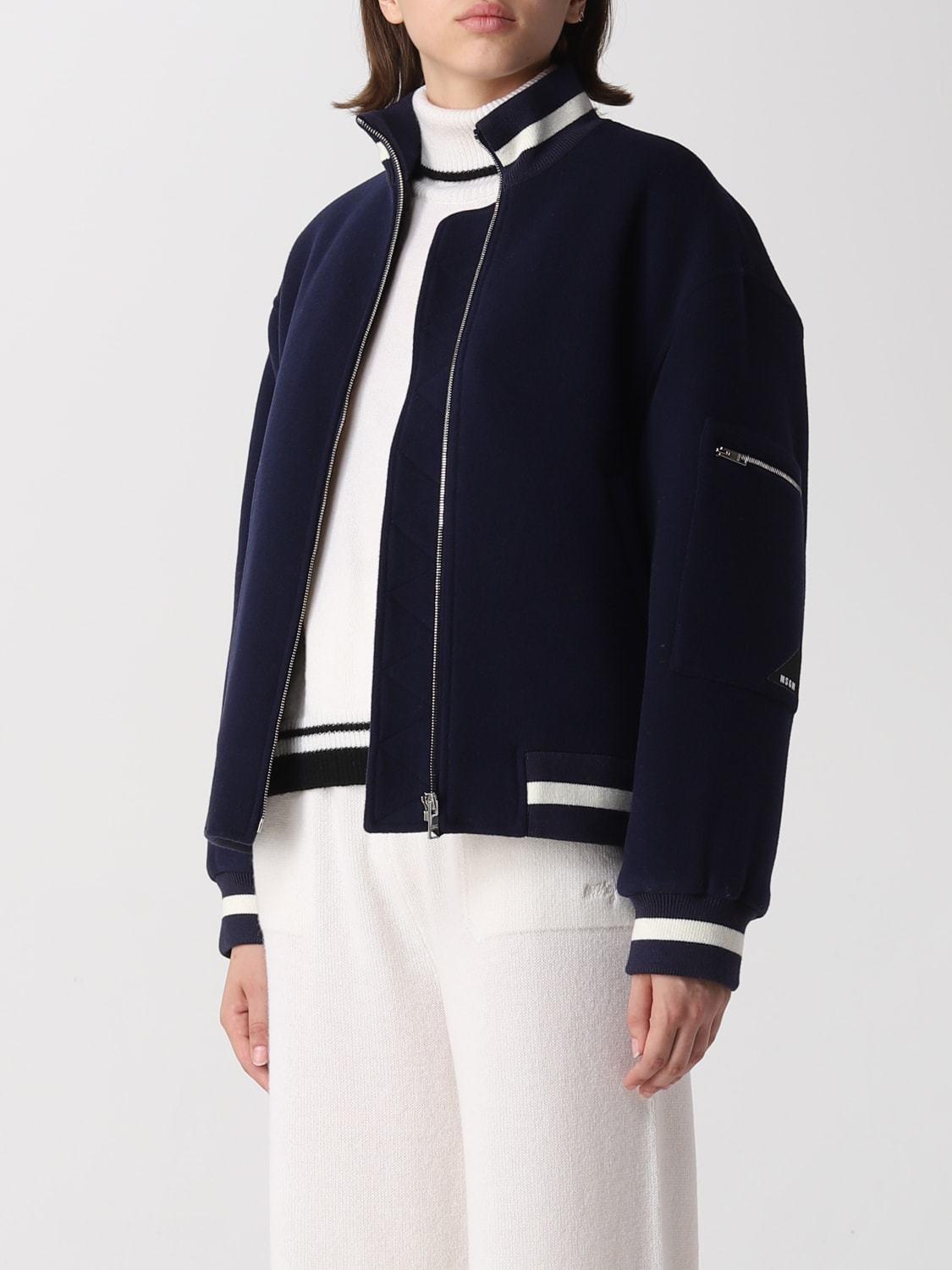 MSGM Zip In Navy Product Image