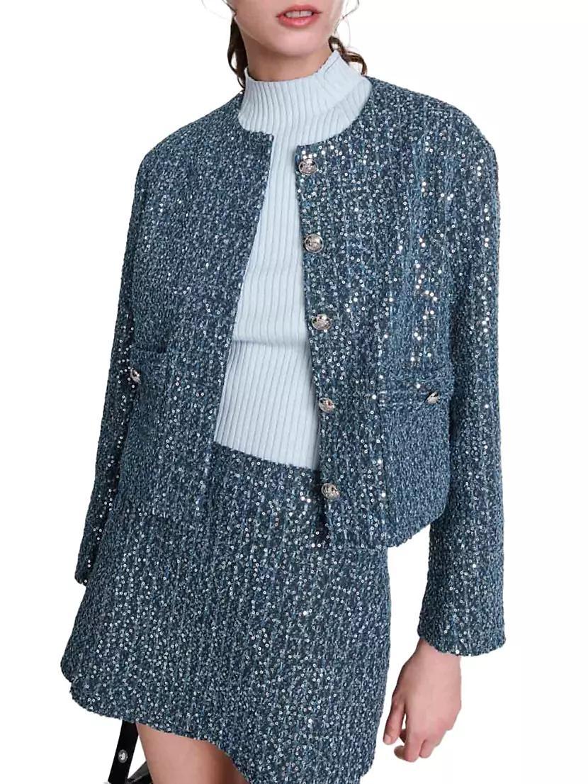 Sequinned Tweed Jacket Product Image