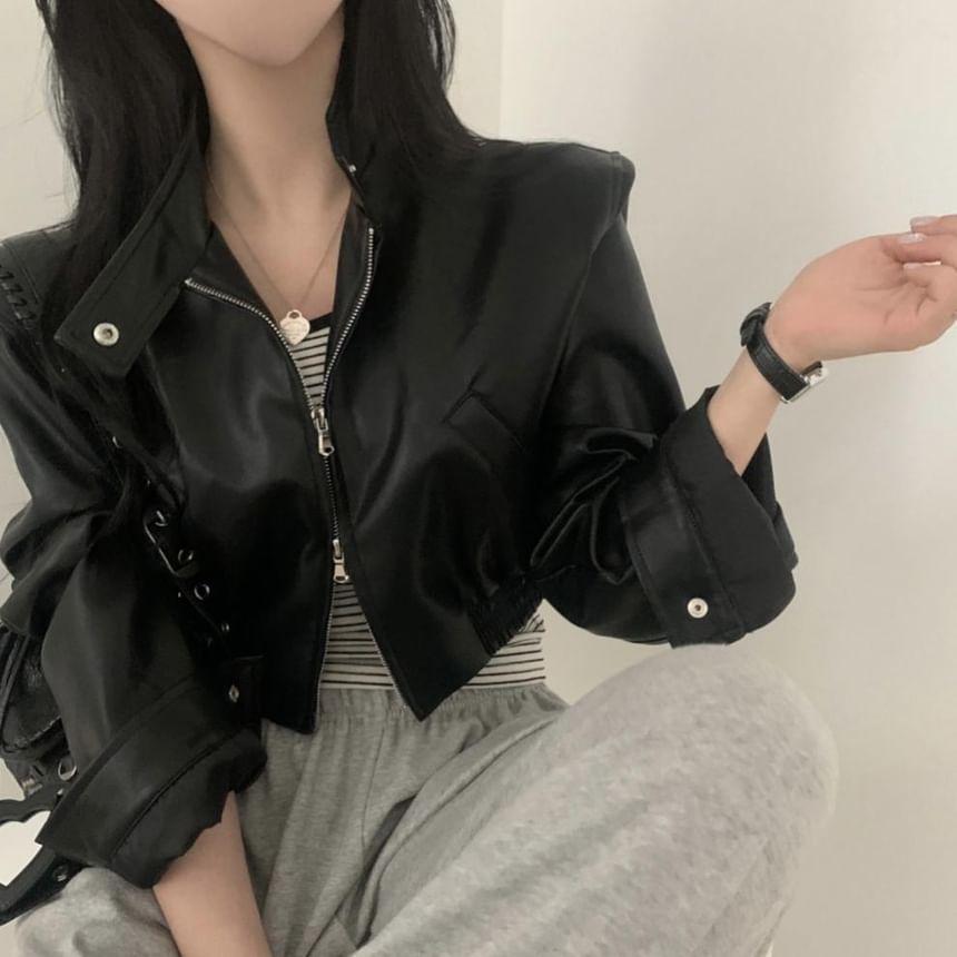 Plain Zip Jacket Product Image