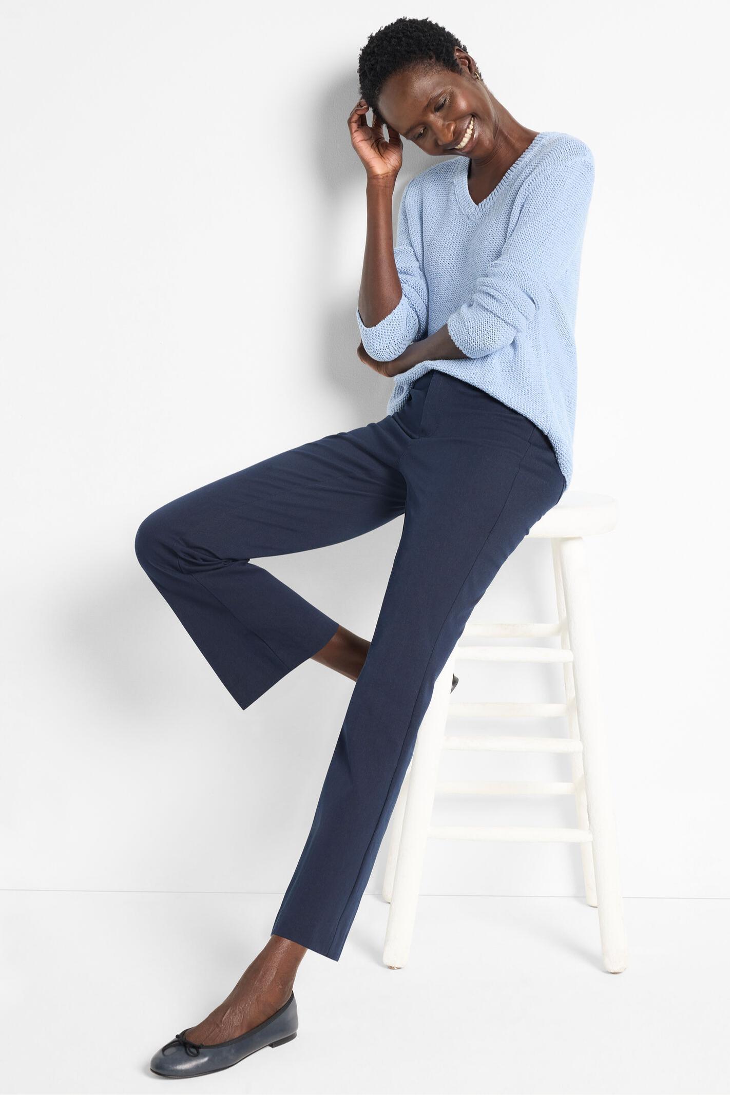 Crimpy Cord Sweater - Powder Blue Product Image