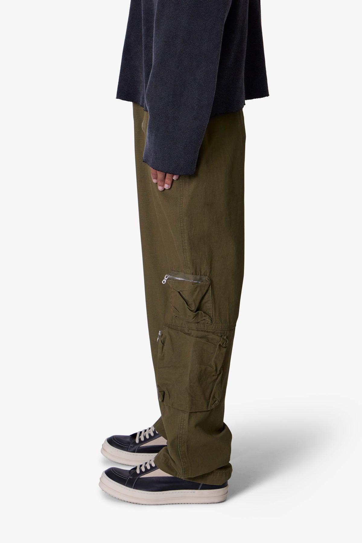 Ultra Baggy Tactical Cargo Pants - Olive Product Image