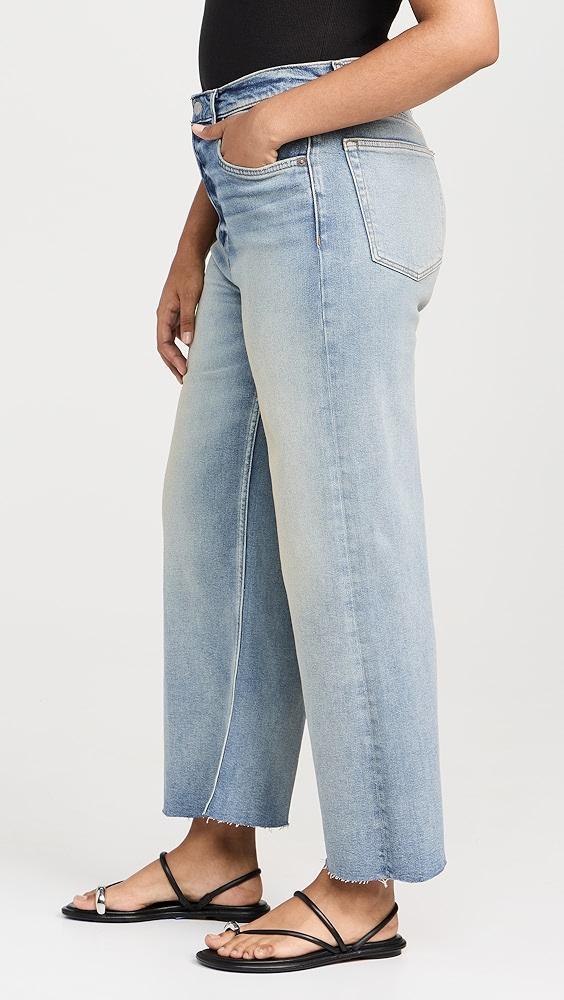 RE/DONE High Rise Wide Leg Crop Jeans | Shopbop Product Image