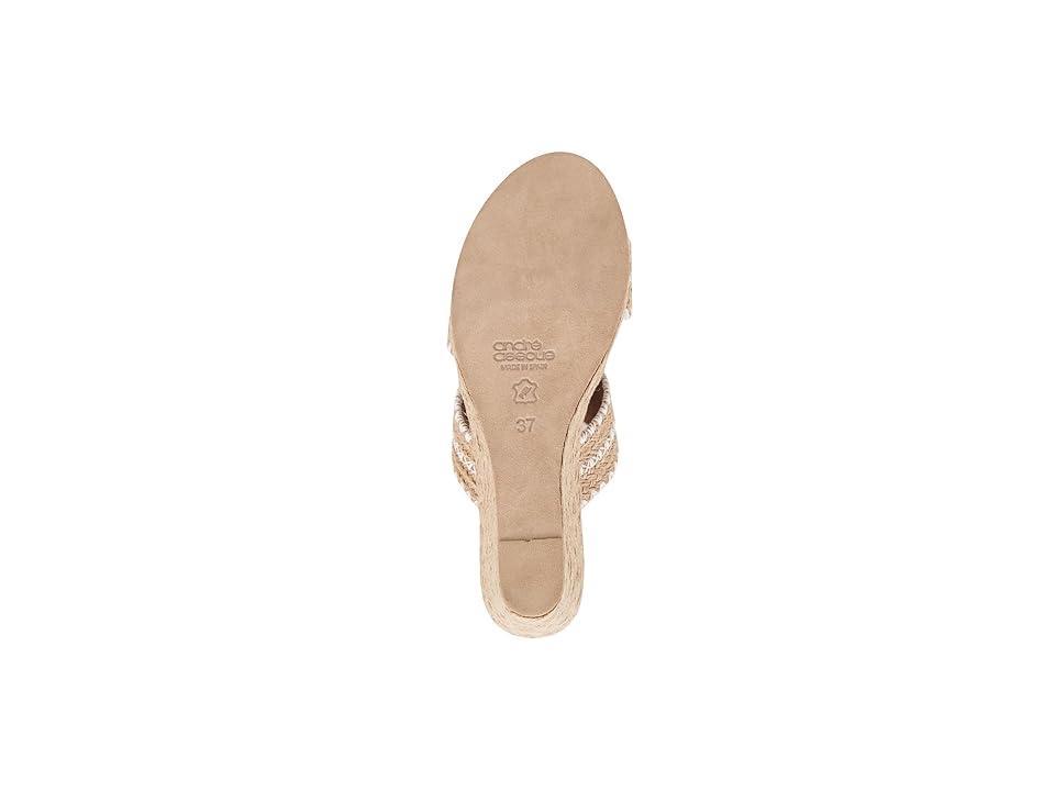 Andre Assous Nolita Raffia (Natural/White) Women's Shoes Product Image