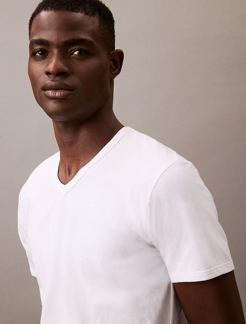 Cotton Stretch Blend 3-Pack Slim Fit V-Neck T-Shirt Product Image